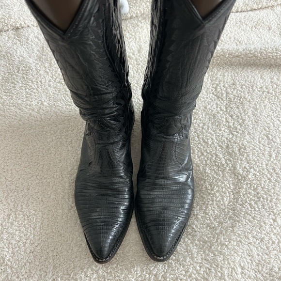 Larry Mahan, genuine lizard boots, vintage 90s, size 8.5